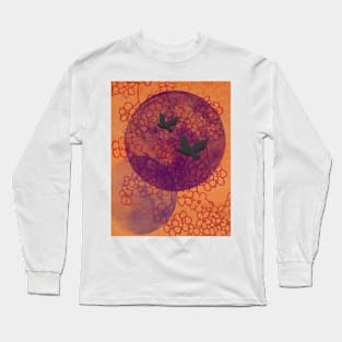 Birds Moons Long Sleeve T-Shirt